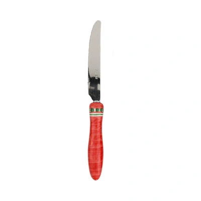 VIETRI POSITANO RED AND GREEN PLACE KNIFE