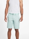 GUESS FACTORY ABEL STRETCH FLAT-FRONT SHORTS