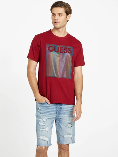 Guess Factory Eco Ganas Logo Tee In Red