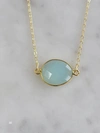 A BLONDE AND HER BAG MRS. PARKER NECKLACE IN CHALCEDONY