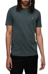 Allsaints Brace Tonic Crewneck T-shirt In Shaded Green