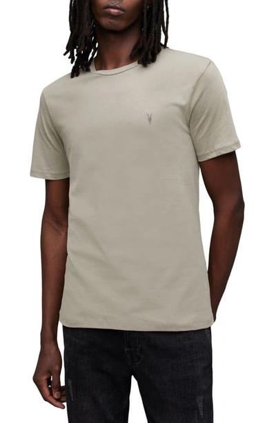 Allsaints Brace Tonic Organic Cotton T-shirt In Gravity Grey