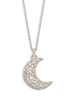 Swarovski Luna Crystal Pendant Necklace In Silver