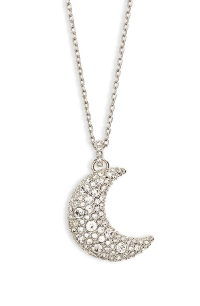 Swarovski Luna Crystal Pendant Necklace In Silver