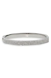 Swarovski Dextera Hinged Bangle In Silver