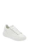 Stuart Weitzman Pro Sleek Sneaker In White Calf Leather