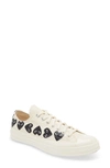 Comme Des Garçons Multi Heart Low Top In Beige