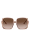 TIFFANY & CO 58MM GRADIENT SQUARE SUNGLASSES