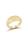 Ef Collection Jumbo Dome Ring In 14k Yellow Gold