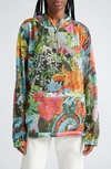 Sky High Farm Workwear Camo Print Mesh Pullover Hoodie In Green Multi
