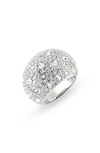 Swarovski Sublima Cocktail Ring In Silver