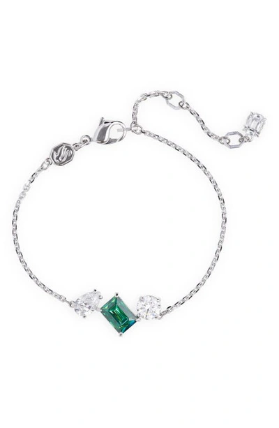 Swarovski Mesmera Crystal-embellished Bracelet In Green