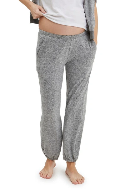 Nom Maternity Wren Soft Lounge Sweatpants In Grey