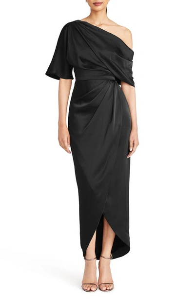 Theia Women's Rayna One-shoulder Gown In Black