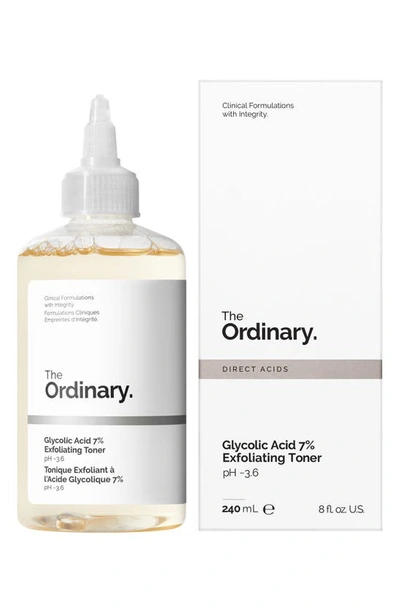 The Ordinary Glycolic Acid 7% Exfoliating Toner, 3.3 oz In White