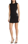 MISHA COLLECTION MISHA COLLECTION KENDY SIDE CUTOUT SLEEVELESS COCKTAIL MINIDRESS