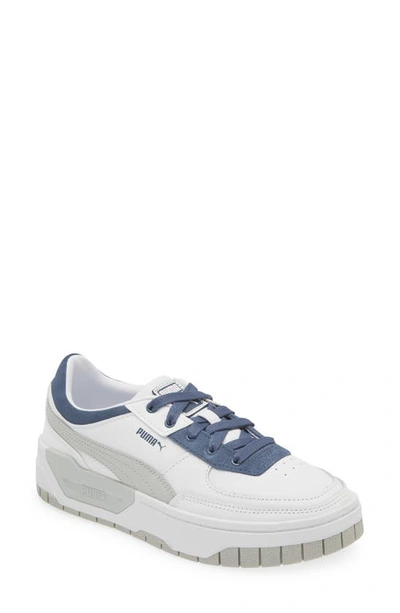 Puma Women's Cali Dream Platform Low Top Sneakers In  White-ash Gray
