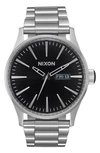 NIXON SENTRY BRACELET WATCH, 42MM