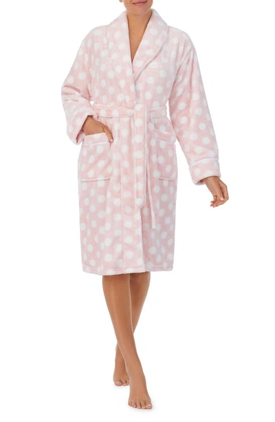 Kate Spade New York Printed Wrap Robe In Blush Dot