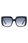 Dolce & Gabbana Oversized Square-frame Sunglasses In Blue