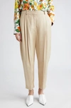 STELLA MCCARTNEY ICONIC PLEATED CROP PANTS