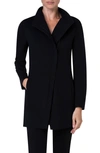 Akris Punto Jersey Moto Zip Jacket In Black