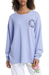 BOYS LIE ROOM TO GROW OVERSIZE EMBROIDERED LONG SLEEVE THERMAL T-SHIRT