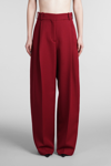 Tommy Hilfiger Pants In Bordeaux Wool In Bordeaux