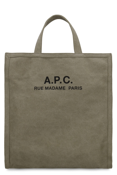 Apc A.p.c. Recovery Shopping Tote Bag In Green