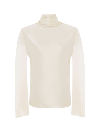 Saint Laurent Top In Nude & Neutrals