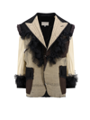 Maison Margiela Deconstructed-design Single-breasted Blazer In Black