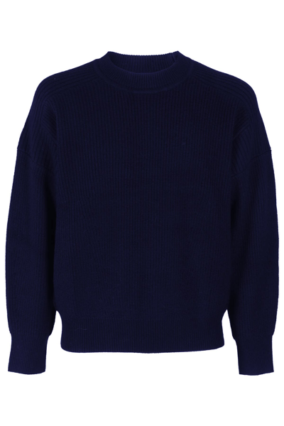 Isabel Marant Barry Purl-knit Jumper In Blue