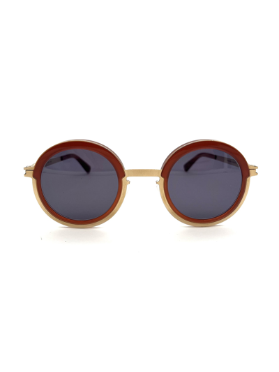 Mykita Phillys Sunglasses In Champagne Gold/milky