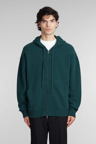 Roberto Collina Sweatshirt In Green Wool