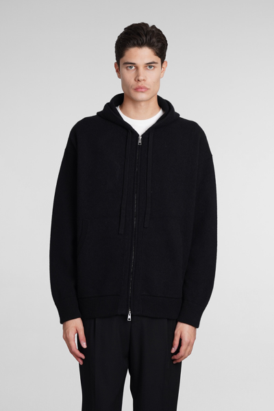 Roberto Collina Sweatshirt In Black Wool