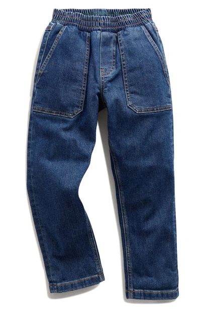 Mini Boden Kids' Denim Pull On Jeans Dark Wash Boys Boden
