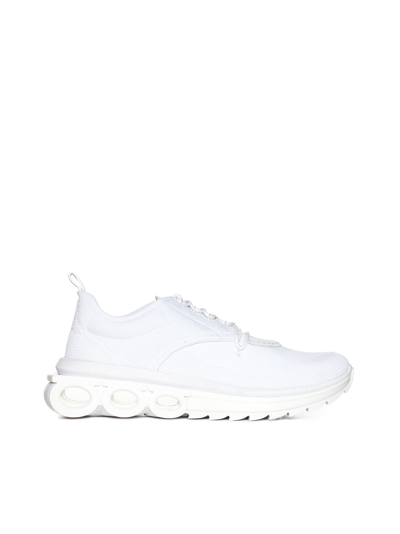 Ferragamo Sneakers In Bianco Ottico
