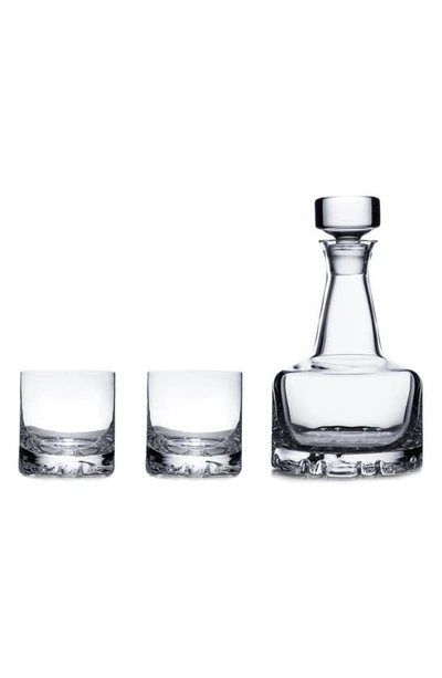 ORREFORS ORREFORS ERIK CRYSTAL DECANTER & TUMBLER SET