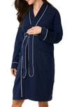 PETITE PLUME PETITE PLUME THE HOSPITAL STAY LUXE MATERNITY/NURSING ROBE, NIGHTGOWN, BABY BLANKET & BABY HAT SET