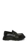 Alexander Mcqueen Shoe Leathe.s.rubbe. Lucent Le In Black