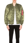 Alpha Industries L-2b Blood Chit Battlewash Jacket In Sage