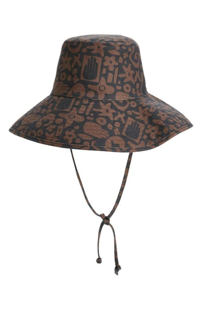 Lack Of Color Holiday Cotton Canvas Bucket Hat In Black