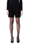 Grey Lab Women's Knit Shorts With Pockets In Black