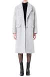Grey Lab Women's Oversize Single-breasted Long Coat In Heather Grey