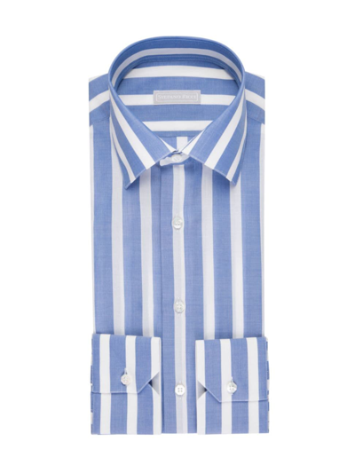 Stefano Ricci Men's Handmade Torino Shirt In Blue