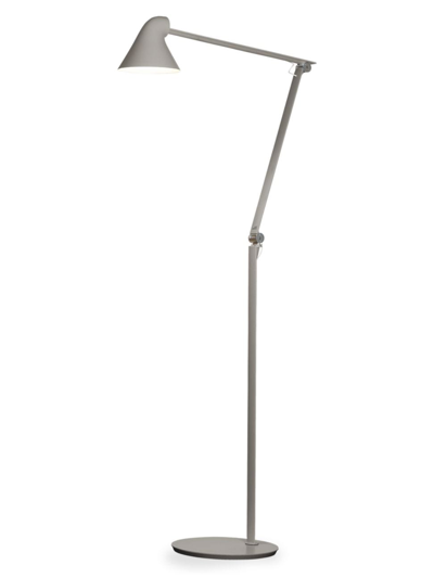Louis Poulsen Njp Floor Lamp In Light Aluminum Grey