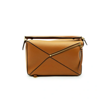 Loewe Medium Puzzle Bag In Brown