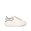 Alexander Mcqueen White Sneakers With Logo Lettering On The Rear And Oversize Sole In Leather Man