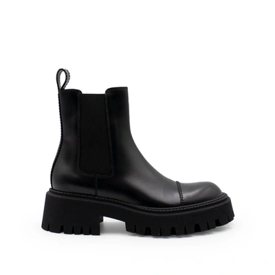 Balenciaga Tractor Ankle Boots In Black