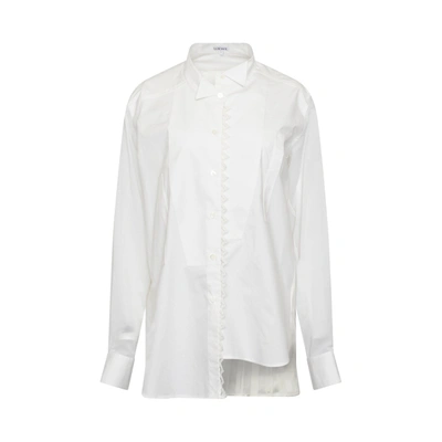 Loewe Lace Trim Asymetric Shirt